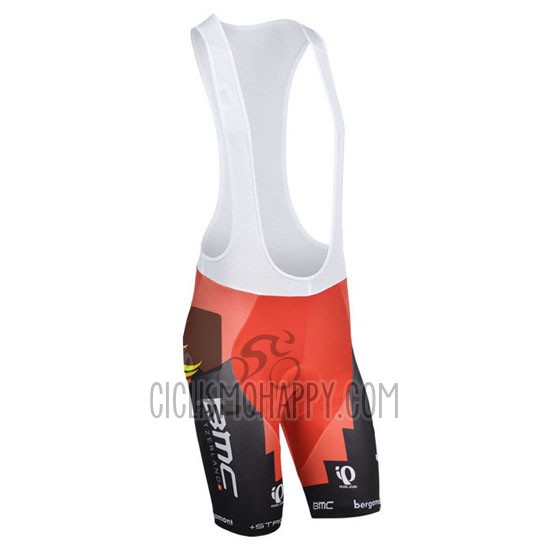 BMC Cycling Jersey Bib Short 2014 Short Sleeve Red and Black